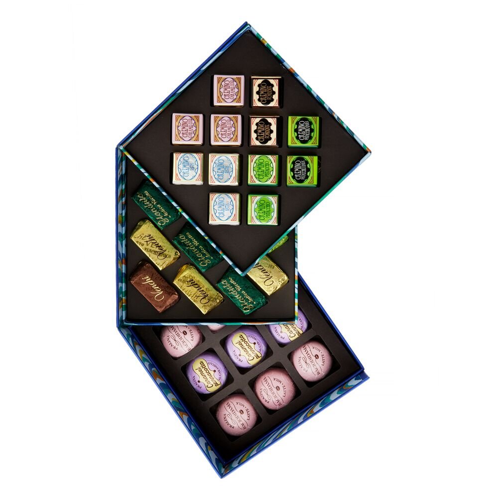 venchi-cassettiera-regalo-cioccolatini-assortiti-cremini-gianduiotti image 2