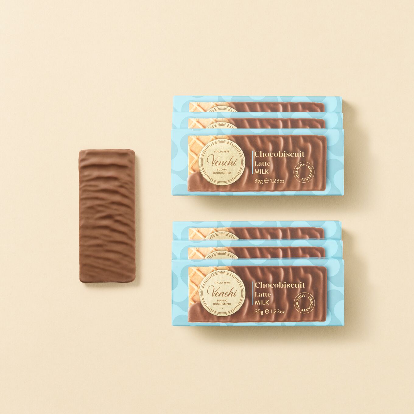 venchi-chocobiscuit-latte-snack-barretta-bundle-da-6 image 1