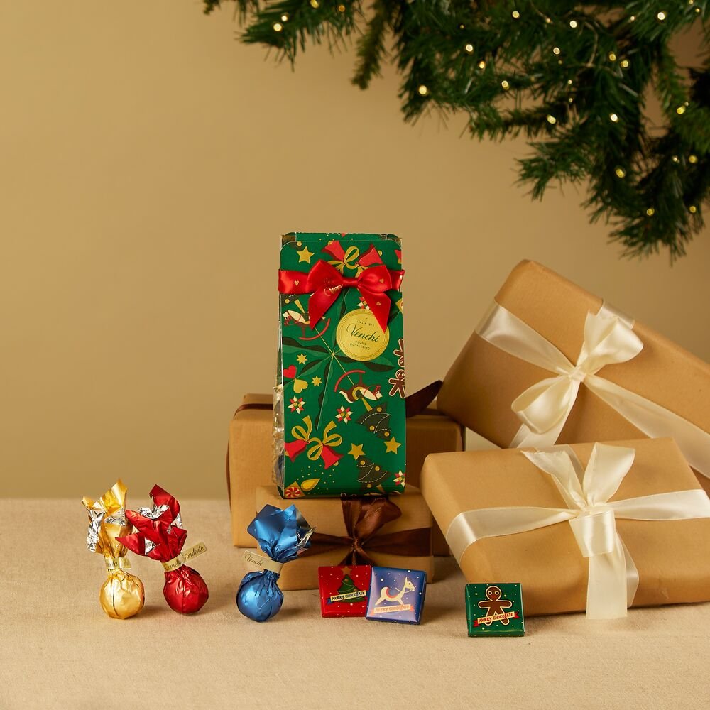 venchi-cofanetto-regalo-natale-con-cioccolatini-assortiti-piccolo-94-g image 1