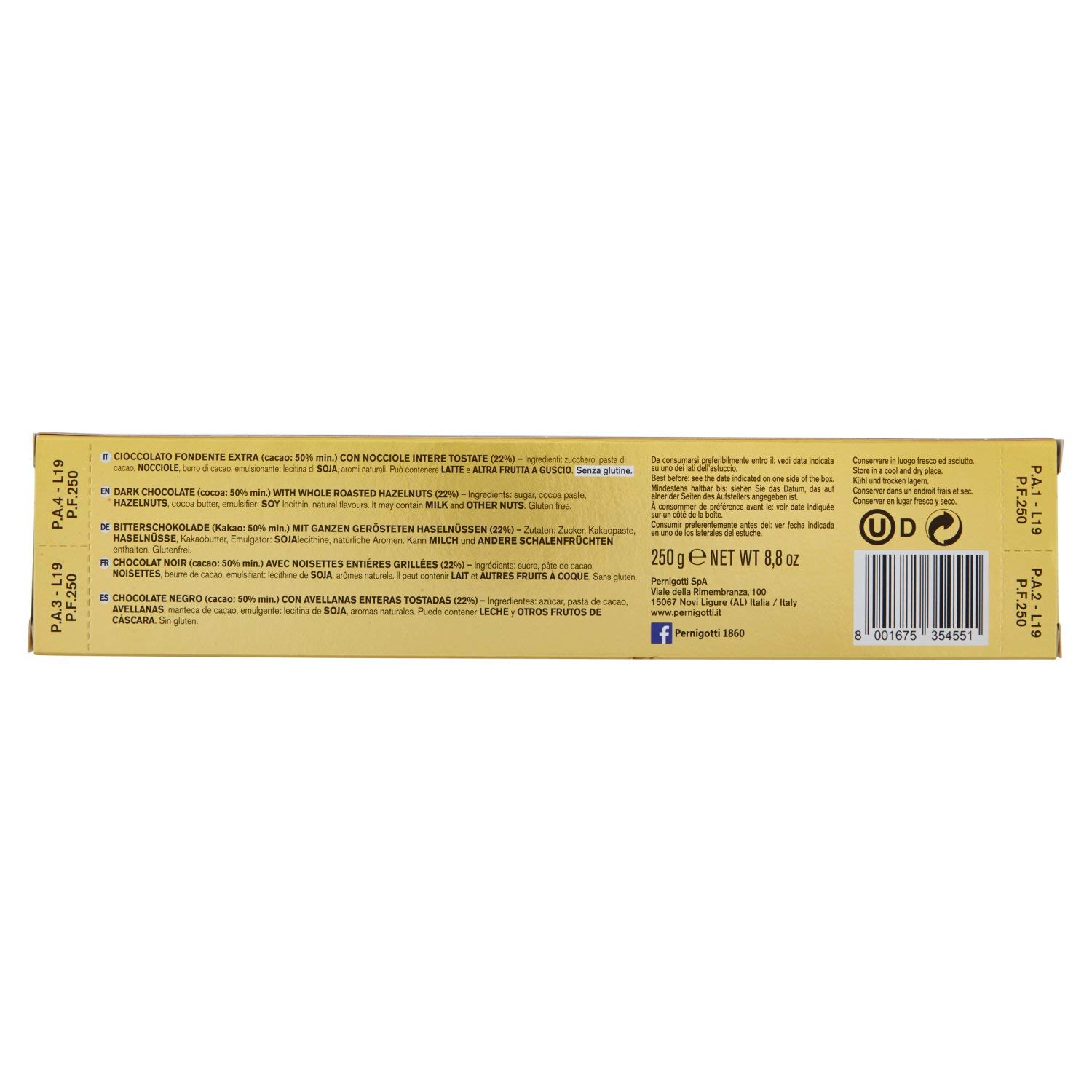 pernigotti-pepitas-cioccolato-fondente-con-nocciole-250-g image 3