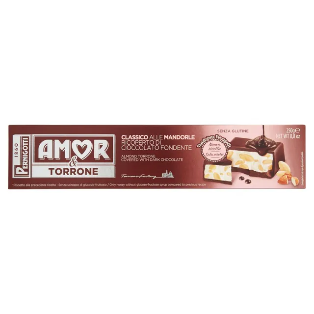pernigotti-torrone-amor-classico-ricoperto-fondente-extra-250g image 1