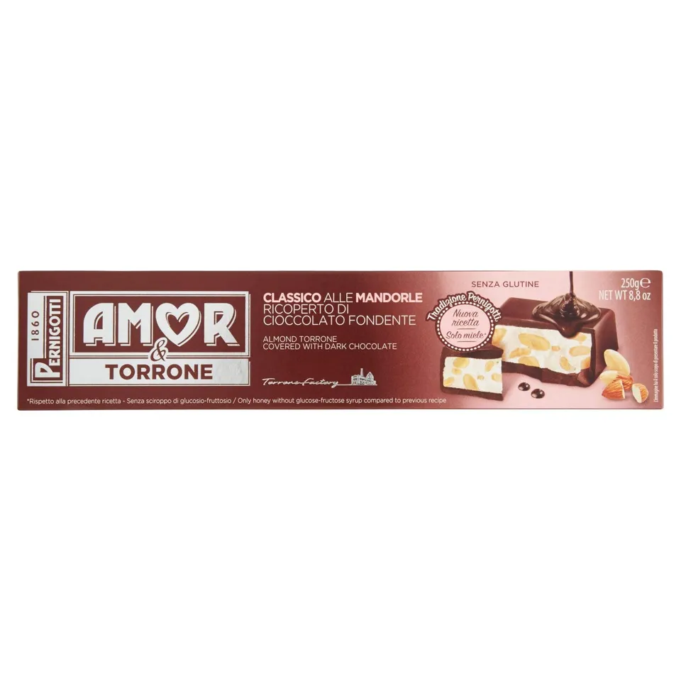 pernigotti-torrone-amor-classico-ricoperto-fondente-extra-250g image 1