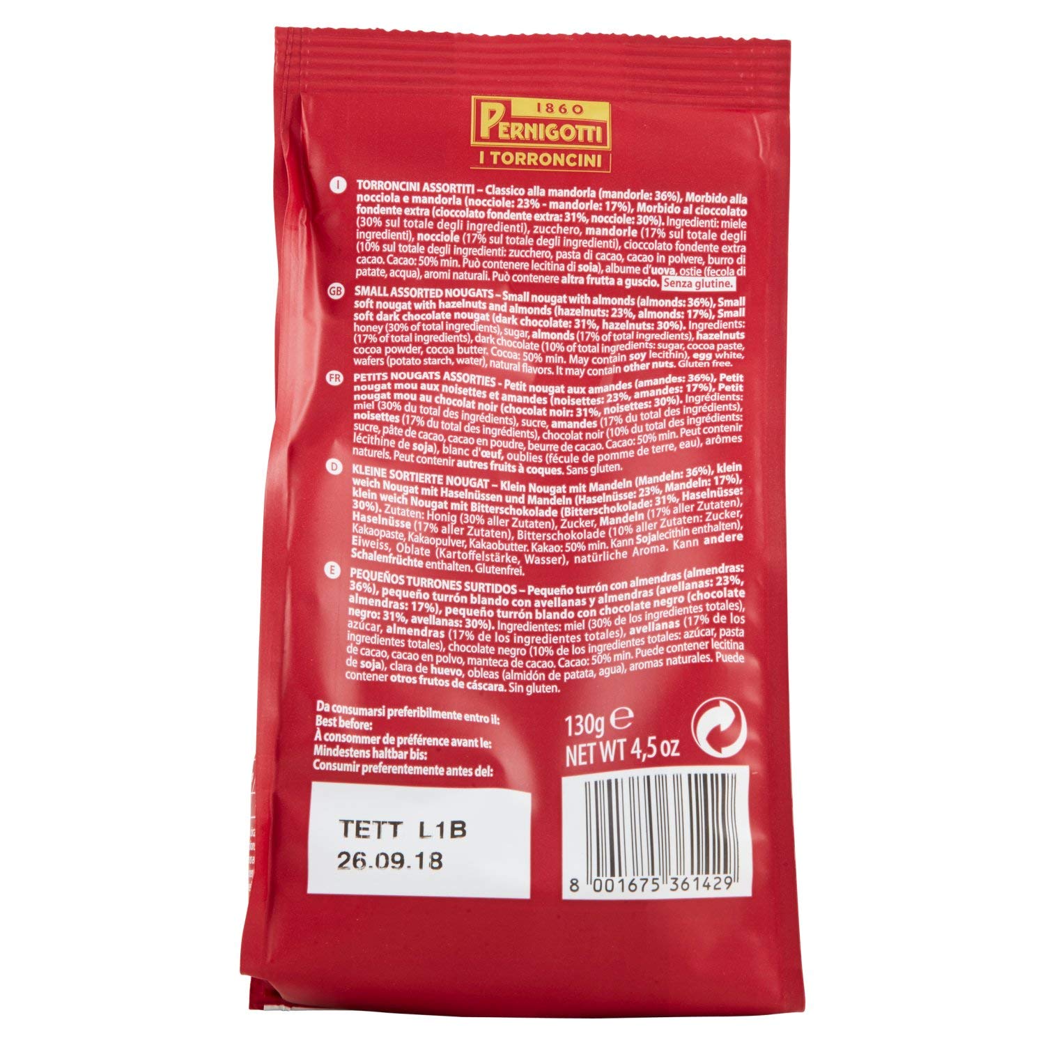 pernigotti-torroncini-assortiti-cioccolato-nocciola-mandorla-130g image 3